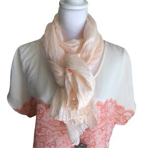 Vince Camuto Sheer Ivory Scarf.
